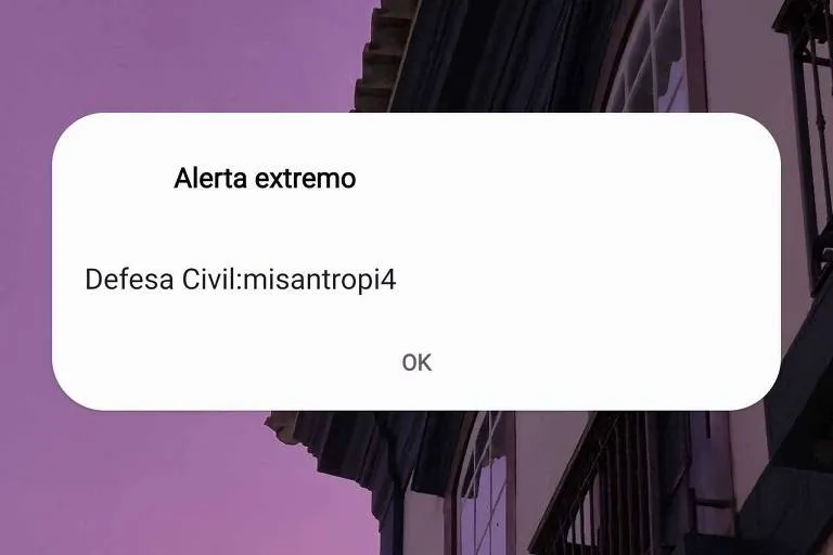 Polícia Federal vai investigar alerta falso da Defesa Civil enviado a celulares na madrugada