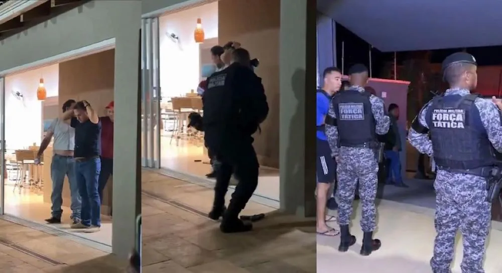 Grupo invade festa para cometer assalto, faz reféns e exige a imprensa para evitar em confronto com a polícia