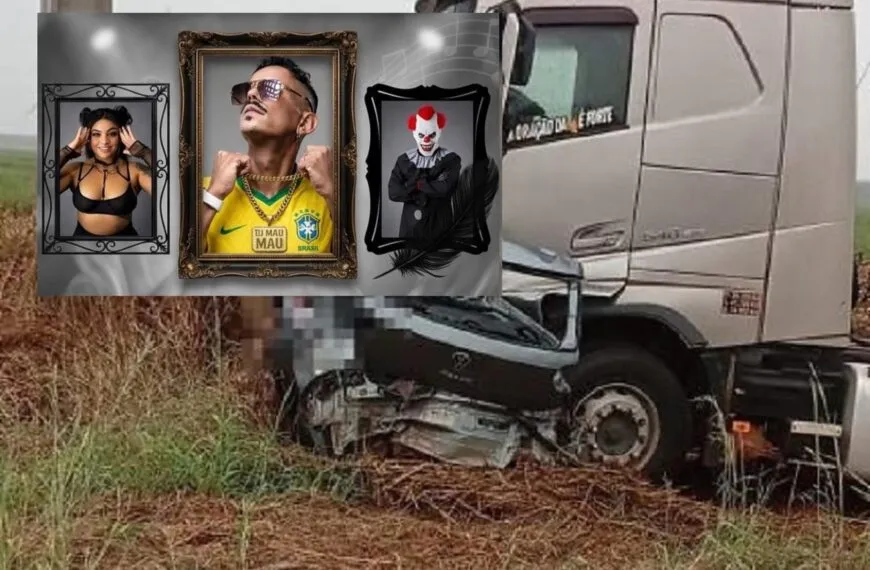 DJ de Rondonópolis e outros dois artistas são as vítimas de acidente na MT-235 em Nova Mutum