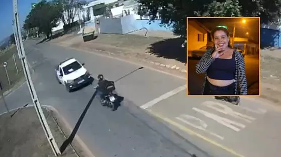Vídeo mostra motociclista morre após invadir contramão e atingir carro em Rondonópolis
