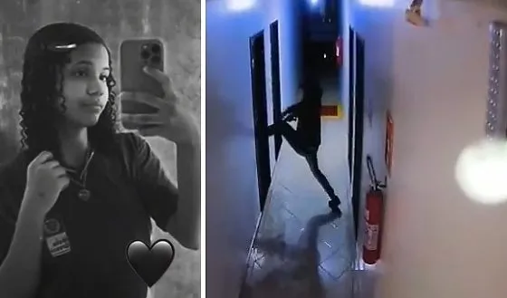 Câmera mostra adolescente sendo arrancada de hotel antes de ser morta por faccionados