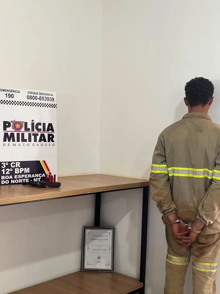 PM apreende arma artesanal durante abordagem no Assentamento Santa Rosa, em Boa Esperança do Norte (MT)