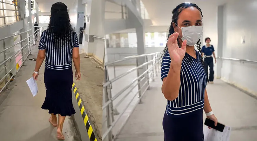 Mulher que foi esfaqueada 15 vezes pelo ex-companheiro deixa o hospital caminhando em Nova Mutum (MT)