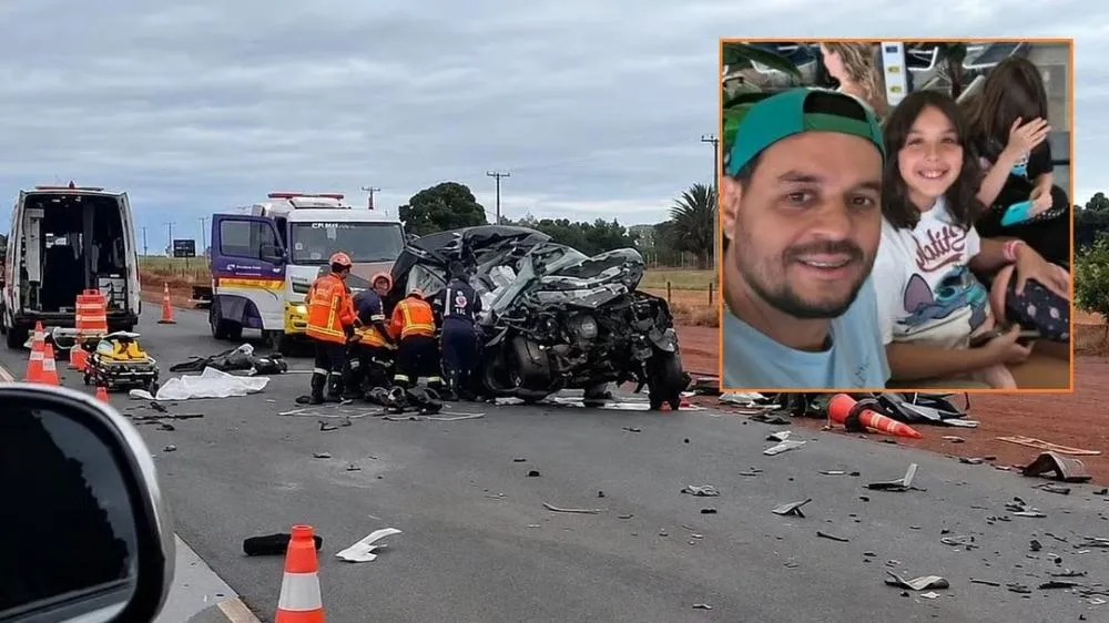 Pai e duas filhas de MT morrem a caminho de velório em Mato Grosso do Sul