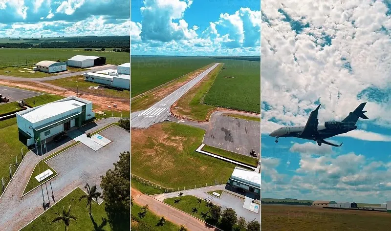 Aeroporto avança com obras de balizamento e se prepara para voos noturnos em Nova Mutum/MT