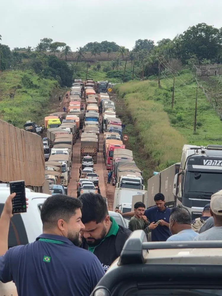 Fortes chuvas deixaram a Transportária em Miritituba completamente intrafegável
