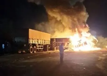 Acidente entre carretas deixa um morto e um ferido na BR-163 em Matupá