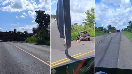 Grave acidente entre carreta boiadeira e Uno deixa dois mortos na BR-070 em MT