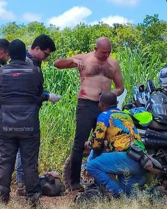 Abilio sofre queda de motocicleta durante trilha ecológica em Cuiabá