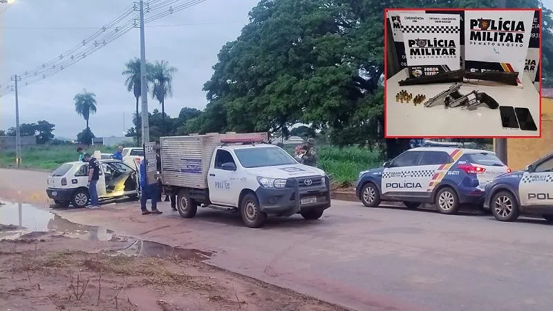 Quatro suspeitos de integrar facção são mortos pela PM durante confronto em MT