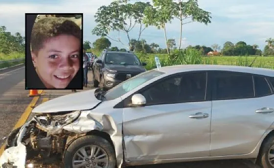 Menino de 11 anos morre na batida entre carro e moto na MT-170