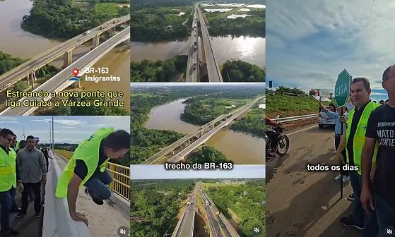 Governo de Mato Grosso inaugura duplicação de ponte na BR-163 em Várzea Grande