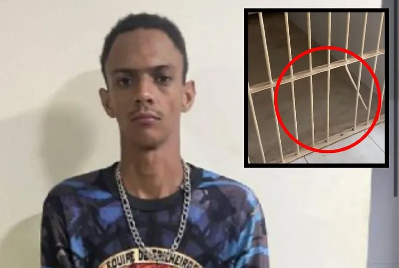 Preso encontra brecha em cela, porta destrancada e portão aberto e foge de Fórum em MT