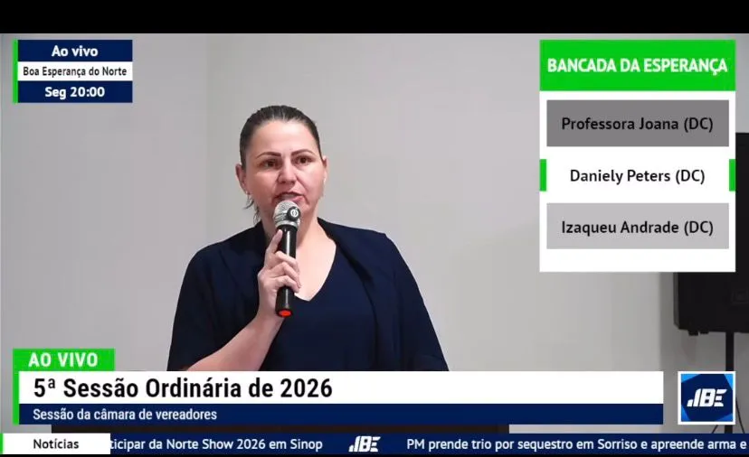 Vereadora Daniely cobra urgência da Prefeitura para garantir transporte dos acadêmicos de Boa Esperança do Norte