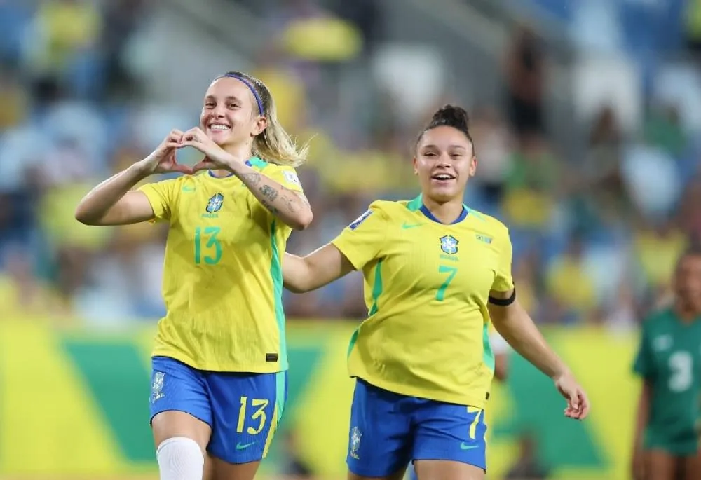 Seleção Brasileira Feminina vence a Zâmbia por 6 a 1 na Arena Pantanal