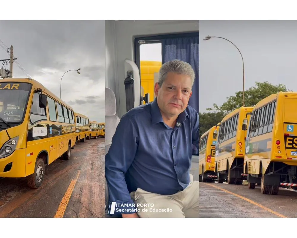 Boa Esperança do Norte recebe quatro ônibus do Governo de MT para reforçar a frota do transporte escolar 