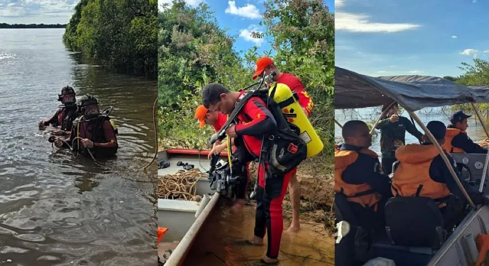 Pai e filho morrem afogados após embarcação tombar no Rio Araguaia em MT