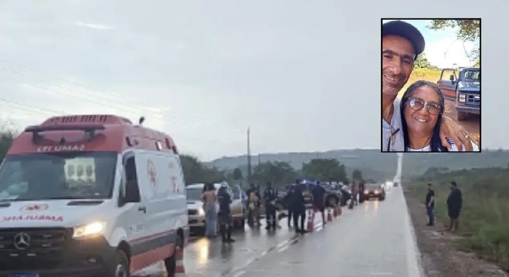 Casal morre atropelado após desviar de motorista que invadiu pista em MT