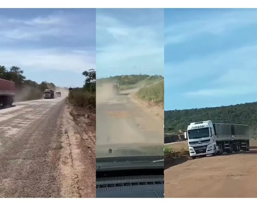 Viajante registra novo vídeo que expõe a situação da MT-140, que piora a cada dia entre Trivelato a Campo Verde