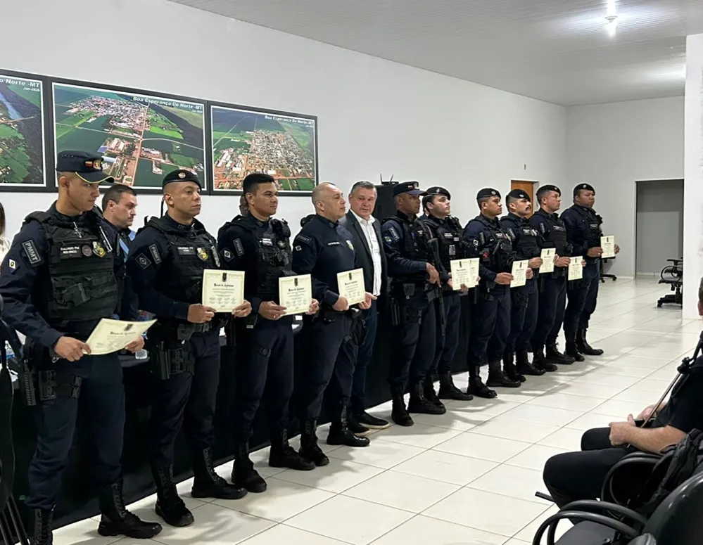 Policiais de Boa Esperança do Norte recebem Moção de Aplausos da Câmara de Vereadores