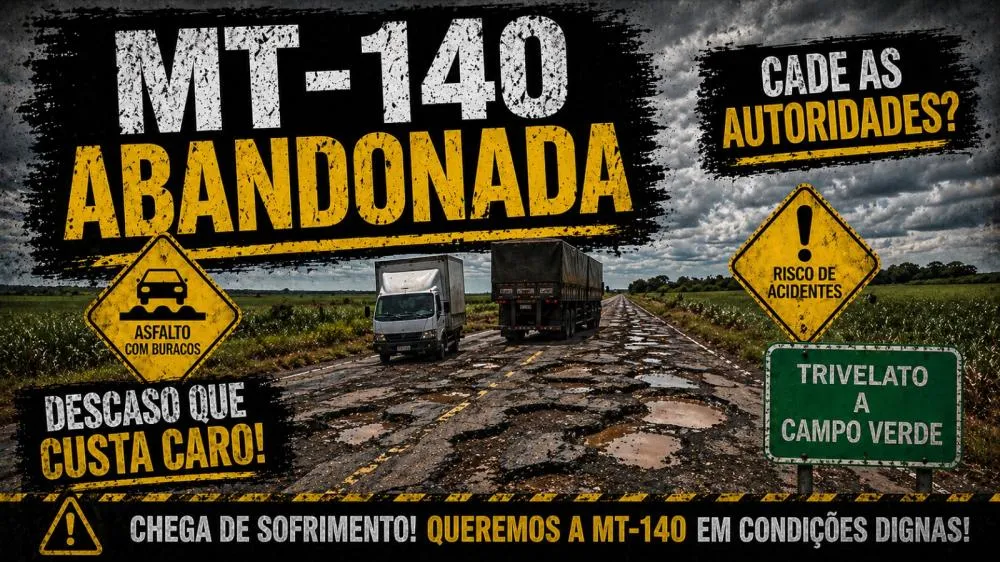 Casal de caminhoneiros envia novo vídeo e mostra condição intransitável da MT-140 entre Trivelato e Nova Brasilândia