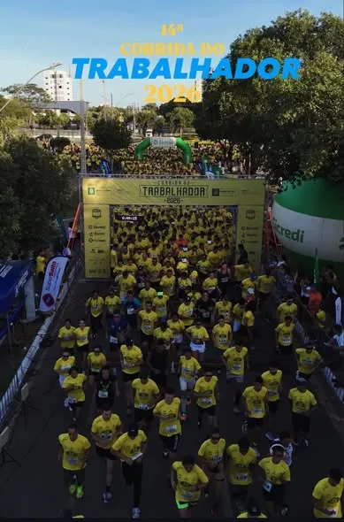 Mais de 2 mil pessoas participam da Corrida do Trabalhador em Nova Mutum/MT