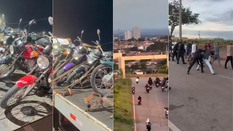 PM apreende 91 motocicletas durante operação contra “rolezinho” em MT
