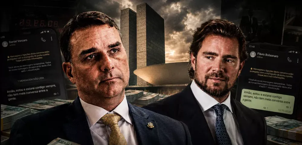 Áudio revela Flávio Bolsonaro pedindo dinheiro a Vorcaro para filme sobre o pai; banqueiro chegou a pagar R$ 61 milhões para a produção