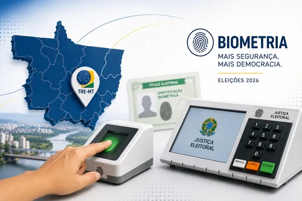 Mato Grosso supera média nacional e alcança 93,78% dos seus eleitores cadastrados biometricamente