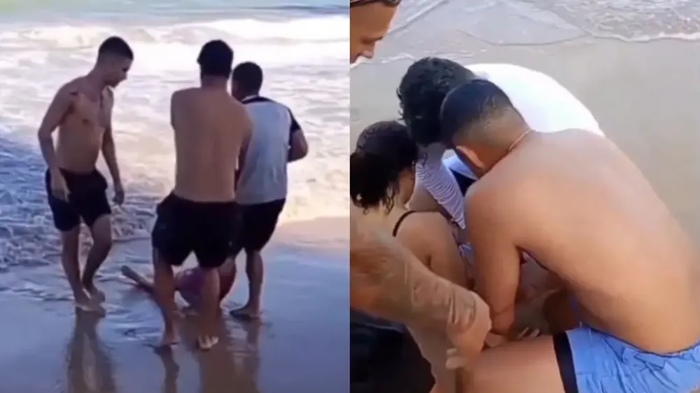 Tubarão devora perna de jovem na praia de Boa Viagem no Recife 