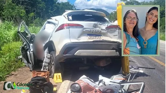 Estudante de medicina e mãe morrem em acidente na BR-070 