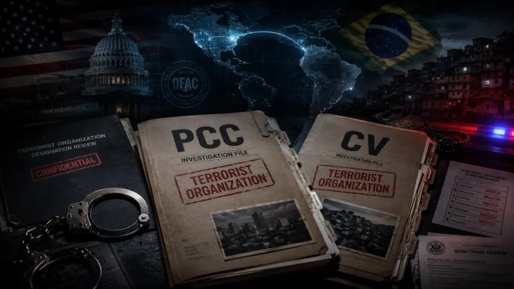 Classificação dos EUA que enquadra PCC e CV como terroristas entra em vigor nesta sexta (05)