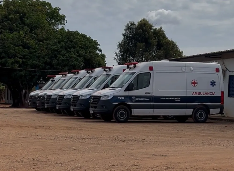 Boa Esperança do Norte recebe seis novas ambulâncias e um micro-ônibus 